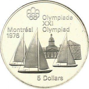 Canada 5 Dollars 1973 Kingston and Sailboats