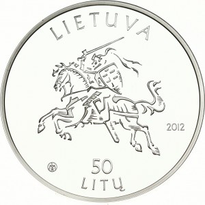 Lithuania 50 Litų 2012 LMK Birth of Maironis
