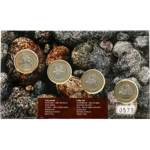 Lithuania 2 Litai 2013 LMK Creations of Nature and Man SET Lot of 4 Coins