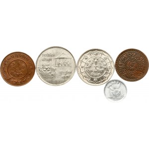 Tibet 1 Sho (1918) and other Coins Lot of 5 Coins