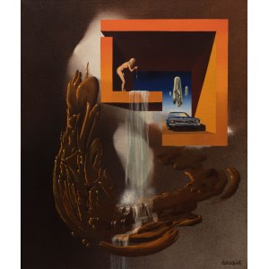 Gérard Deuquet (nar. 1936), surrealistická kompozice