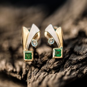 Earrings, 2nd half of the 20th century.