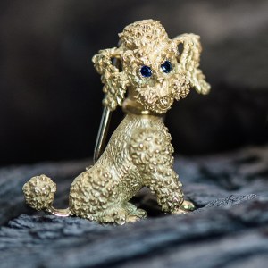 Brooch in the form of a poodle, France, second half of the 20th century.