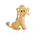 Brooch in the form of a poodle, France, second half of the 20th century.
