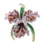 Brosza w formie orchidei Cattleya, poł. XX w.