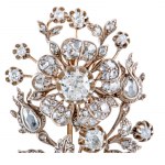 Brooch with floral motif, 19th/20th century, Victorian style