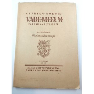 Cyprián Norwid, VADE-MECUM Podobizeň s autogramom. 1947