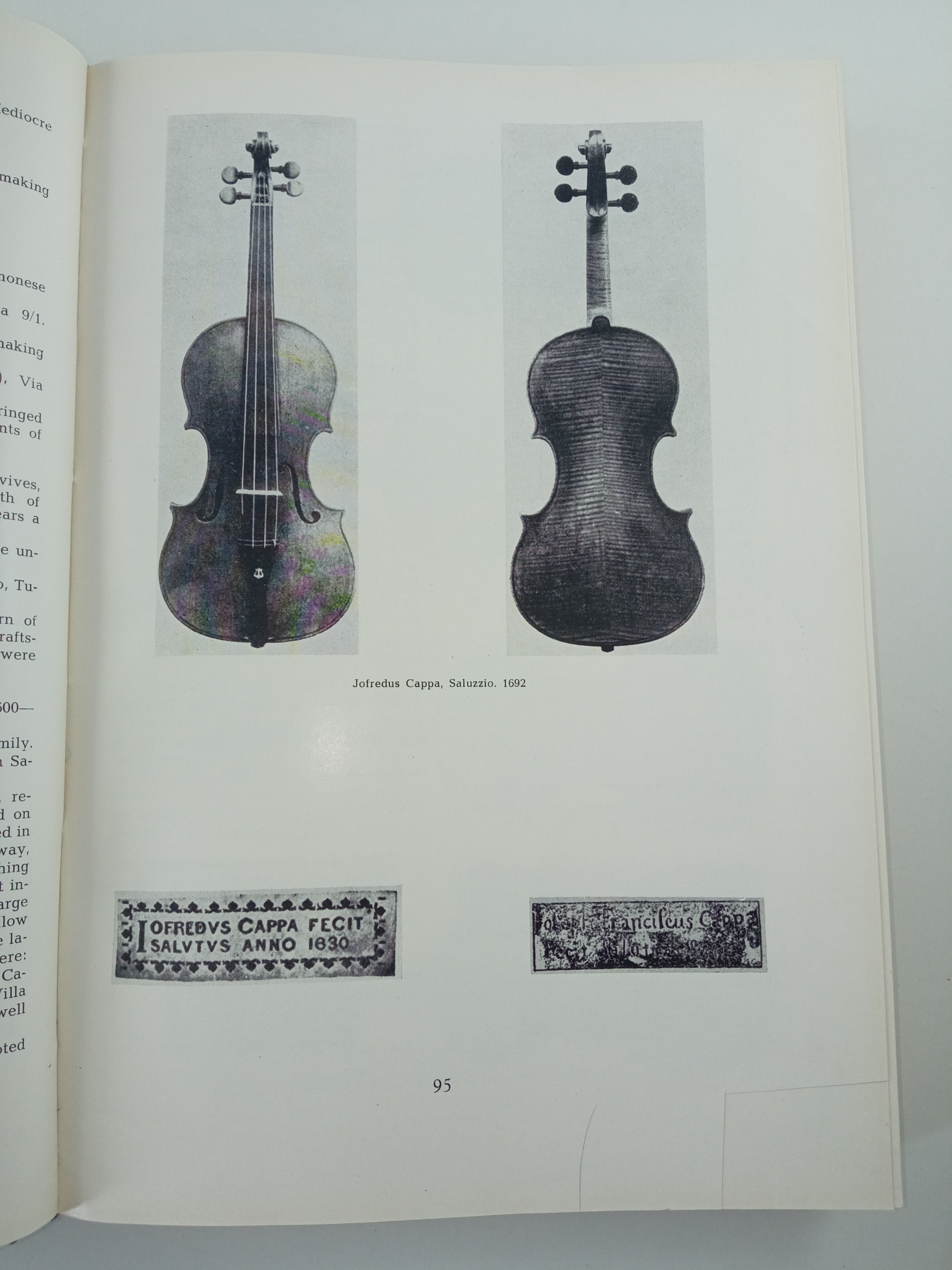 Karel Jalovec, Italsti Houslari / Italian Violin Makers. 1952