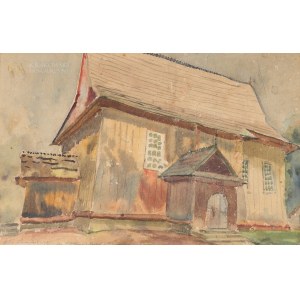 Antoni CHRZANOWSKI (1905-2000), Die Kirche St. Kinga in Rajbrot (1939)