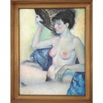 Kazimierz PAPROCKI (1917-2001), Nude with a fan (1948)