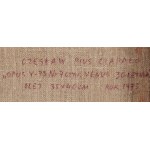 Czeslaw Pius Ciapalo (b. 1942, Hajnówka), Opus Y-73 No. 7 or Venus of 30 years, 1973