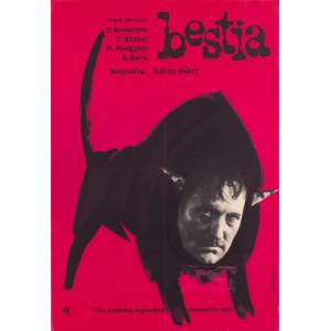 Wiktor Górka (1922 Komorowice - 2004 Warsaw), Poster for the film The Beast, 1962