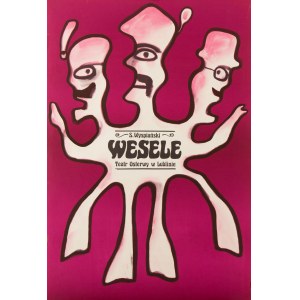 Jan Lenica (1928 Poznań - 2001 Berlin), Poster for the play The Wedding, 1974