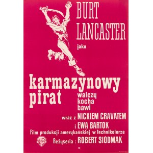 Jerzy Janiszewski, plagát k filmu Karmínový pirát, 1962