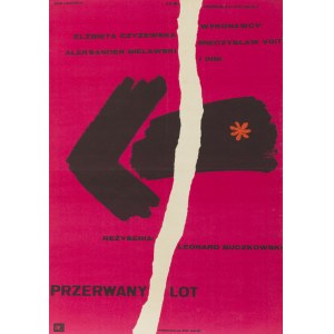 Eryk Lipiński (1908 Kraków - 1991 ), Plakat für den Film Przerwany lot, 1964