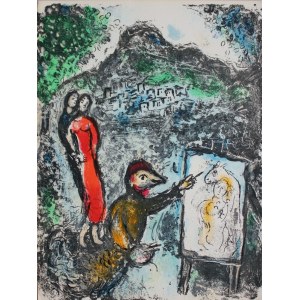 Marc Chagall (1929-2005), Devant St-Jeannet, Avril 1972(&bdquo;Les c&eacute;ramiques et sculptures de Chagall&rdquo;, 1972, Mourlot #646)