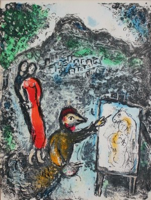 Marc Chagall (1929-2005), Devant St-Jeannet, Avril 1972(„Les céramiques et sculptures de Chagall”, 1972, Mourlot #646)