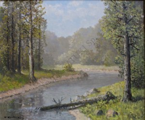 Konstanty Mackiewicz (1894-1985), Zakole rzeki ze zwalonym pniem