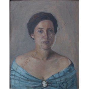 A.N.(XX w.), Portret kobiety z kameą