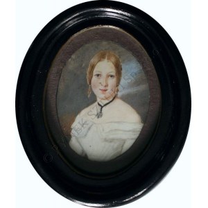 A.N.(k.XX w.), Portret kobiety-miniatura