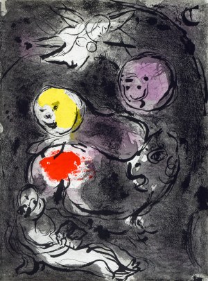 Marc CHAGALL (1887 - 1985), The Prophet Daniel with the Lions, 1956
