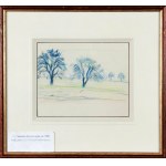 Stanislaw KAMOCKI (1875-1944), Lone trees in a field, ca. 1908