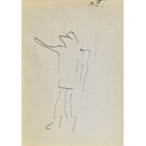 Jerzy PANEK (1918-2001), Stehende Figur mit ausgestreckter rechter Hand, 1963