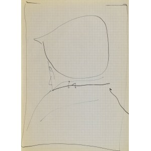 Jerzy PANEK (1918-2001), Büste eines Mannes mit umgekehrter Mütze - Selbstbildnis, 1963