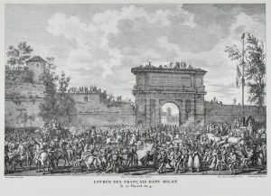 Carle VERNET (1758-1836), Kampanie Napoleońskie. Wkroczenie Francuzów do Mediolanu, ok. 1850