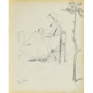 Eugene ZAK (1887-1926), Žena sedící na židli