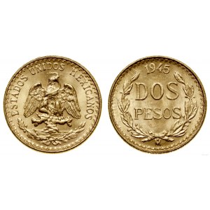 Meksyk, 2 peso, 1945, Mexico City