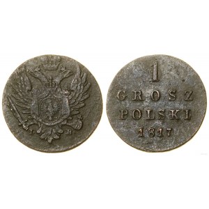 Poland, 1 grosz, 1817 IB, Warsaw