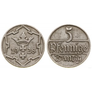 Polska, 5 fenigów, 1928, Berlin