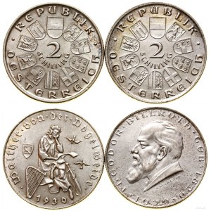 Austria, set of 2 x 2 shillings, Vienna