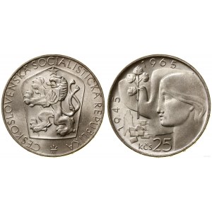 Czechoslovakia, 25 crowns, 1965, Kremnica