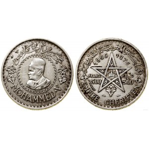 Maroko, 500 frankov, 1956, Paríž