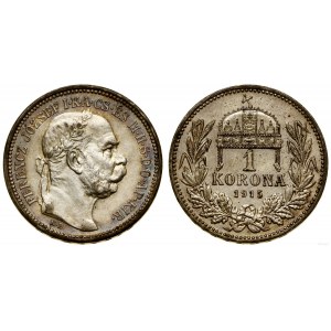 Hungary, 1 crown, 1915 KB, Kremnica