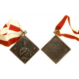 Poľsko, medaila pri príležitosti 500. výročia bitky pri Grunwalde, 1910