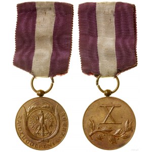 Poľsko, Bronzová medaila za dlhoročnú službu (X rokov), od roku 1938, Varšava