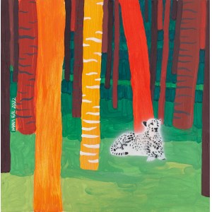 Hanna Kur (nar. 1994), Leopard v tigrom lese, 2022
