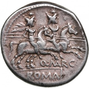 Roman Republic AR Denarius - Quintus Marcius Libo (148 BC)