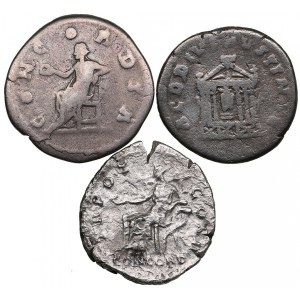 Lot of Roman Empire AR Denarius (AD 137-166) (3)