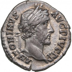 Roman Empire AR Denarius 146 AD - Antoninus Pius (AD 138-161)