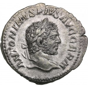 Roman Empire AR Denarius 215 AD - Caracalla (AD 215-217)