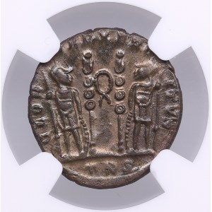 Roman Empire, Trier AE3/4 (BI Nummus) - Constantius II, As Caesar (AD 337-361) - NGC MS