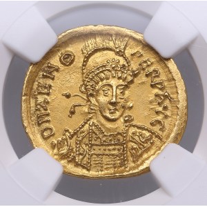 Roman Empire, Eastern region AV Solidus AD 476-491 - Zeno (AD 474-491) - NGC Ch AU