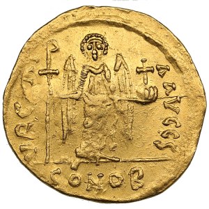 Byzantine Empire, Constantinople AV Solidus - Maurice Tiberius (AD 582-602)