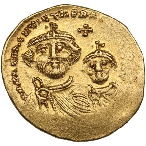 Byzantine Empire AV Solidus - Heraclius (AD 610-641), with Heraclius Constantine