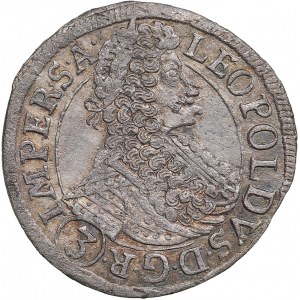 Bohemia 3 Kreuzer 1696 - Leopold I (1657-1705)