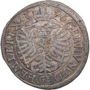 Bohemia 3 Kreuzer 1696 - Leopold I (1657-1705)